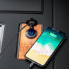 Aluminum Alloy Double QC3.0 Fast Charge With Button Switch Car USB Charger Waterproof Car Charger Specification: Black Shell Blue Light With 60cm Line