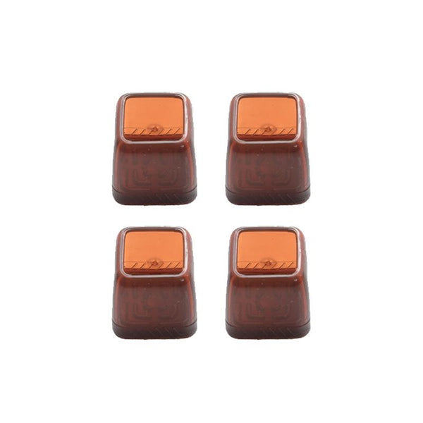 4pcs / Set Thickened Wear-Resistant Table And Chair Leg Covers Household Quiet Non-Slip Stool Foot Protector, Style: Small Square Light Brown