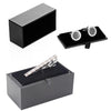 Cufflinks Tie Clip Box Jewelry Packaging Paper Box, Style: Lizard Pattern Yellow Inner Dual Line