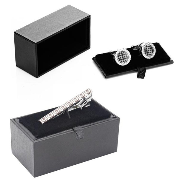 Cufflinks Tie Clip Box Jewelry Packaging Paper Box, Style: Pinhole Single Line