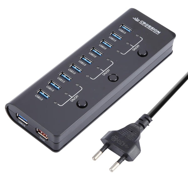 ORICO CRU3-H9C1 10 Port USB3.0 12V 4A HUB Power Adapter, Plug:EU Plug