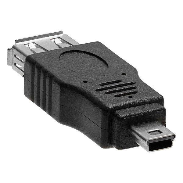 10 PCS USB Female to Mini USB Male Adapter(Black)