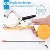 Agriculture Tape Tool Hand Tying Machine Garden Plant Tape Tool Tapener Machine Adhesive Tape Machine(Yellow)