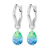 SCE1543 Sterling Silver S925 Gradient Glass Irregular Water Drop Earrings