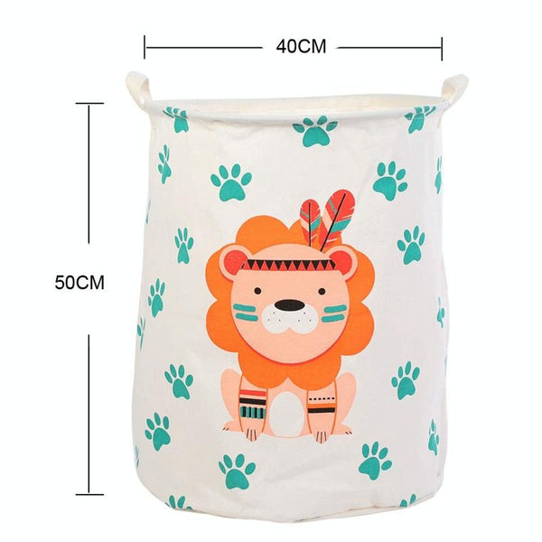 Cartoon Dirty Laundry Basket Waterproof Fabric Storage Bag(Camel)