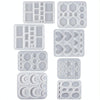 DIY Epoxy Resin Three-Dimensional Geometric Pendant Earring Silicone Mold, Spec: Rectangle