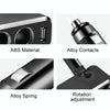 SHUNWEI SD-1909 80W 0.8A Car 2 in 1 USB Charger 90 Degree Free Rotation Cigarette Lighter (Black)