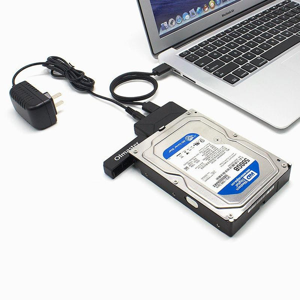 Olmaster External Notebook Hard Drive Adapter Cable Easy Drive Cable USB3.0 to SATA Converter, Style:Hard Disk Dedicated, Size:3.5 Inch (US Plug)