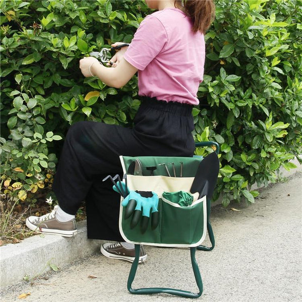 MTP-635 Gardening Bench Cart Tool Storage Bag(Blue White Stripe)