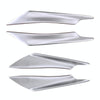 4 PCS Car-Styling Flank Decorative Sticker(Silver)