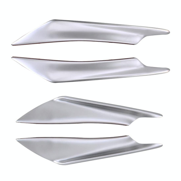 4 PCS Car-Styling Flank Decorative Sticker(Silver)