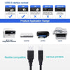 USB 2.0 Printer Extension AM to BM Cable, Length: 3m(Black)