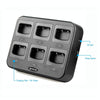 RETEVIS RTC777 Six-Way Walkie Talkie Charger for Retevis H777, US Plug