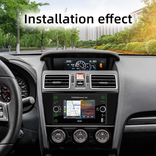 A3121 Android 12 GPS Navigation Car Multimedia Player, 1GB+32GB, Support iOS CarPlay / Android Auto / Mirrorlink / WiFi(Black)