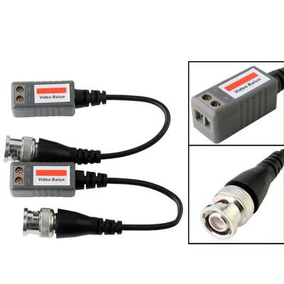 2x CCTV Video Balun over CAT5/6 600m - Grey