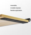 5mm Thick Triangular Bracket Bookshelf Partition Plate, Style: 150mm White