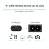 2 Prong Style US Plug AC Power Cord with 304 Switch, Length: 1.5m(Black)