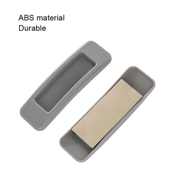 1pair Rectangular Paste Assist Door Windows Handle Refrigerator Cabinet Door Handle(Grey)