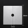 Square Hole Decoration Cover Wall Hole Plug, Style: 1.2cm Hole Silver