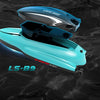 LSRC B9 2.4G Double Propeller Remote Control Boat Water Toy Racing Rowing(Blue)