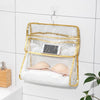Home Wall Mounted Transparent Underwear Storage Bag, Color: Golden Edge (Large)
