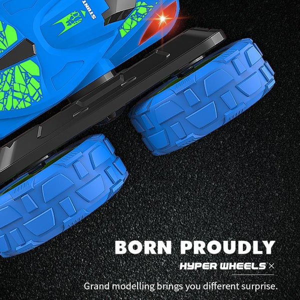 JJR/C Q9 2.4Ghz Remote Control Stunt Tumbling Car Vehicle Toy (Blue)