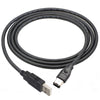 JUNSUNMAY Firewire IEEE 1394 6 Pin Male to USB 2.0 Male Adaptor Convertor Cable Cord, Length:1.8m
