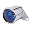 Motorcycle Multi-functional Modification Instrumentation Motorcycle Odometer Speedometer Tachometer Oil Gauge(Silver)