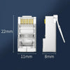 1U 100pcs / Can JINGHUA S688 Gigabit Transport Cabling Extruded Super Cat6 Dual Shield RJ45 8P8C Connector