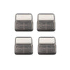 4pcs / Set Thickened Wear-Resistant Table And Chair Leg Covers Household Quiet Non-Slip Stool Foot Protector, Style: Small Rectangular Light Gray