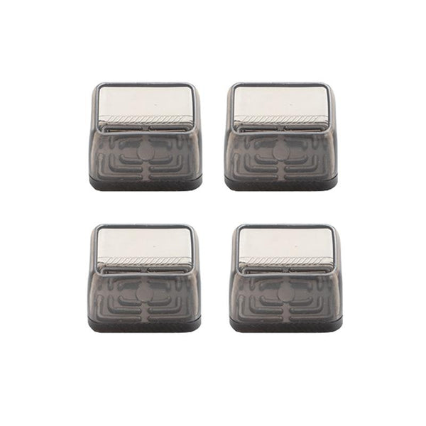 4pcs / Set Thickened Wear-Resistant Table And Chair Leg Covers Household Quiet Non-Slip Stool Foot Protector, Style: Small Rectangular Light Gray