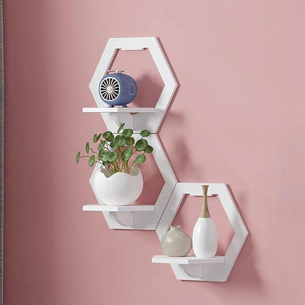 Round  Wall Hanging Shelf Flower Pot Multifunctional Storage Box Room Decoration