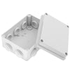 Waterproof Outdoor Security Camera Power Supply Box - White (15x11x7cm)
