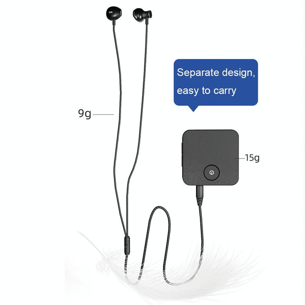 U20 Lavalier Bluetooth Sound Collector Smart Auxiliary Bluetooth Headset(Black)