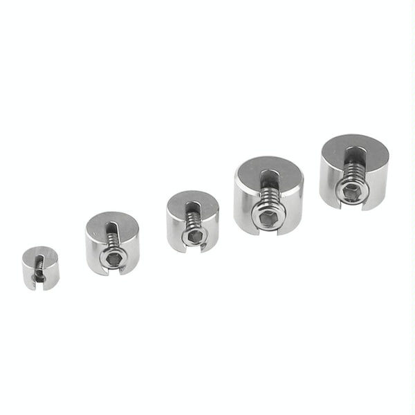 2 PCS M10x6 316 Stainless Steel Garden Wire Rope Fixed Clip