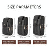 KUNQITIAN Mobile Phone Waist Bag Belt Leather Case With Shoulder Strap, Size: S(Brown Yellow)