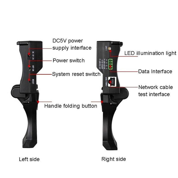 4.3" CCTV Tester Monitor, Network Cable Test, 12V Output (EU Plug)