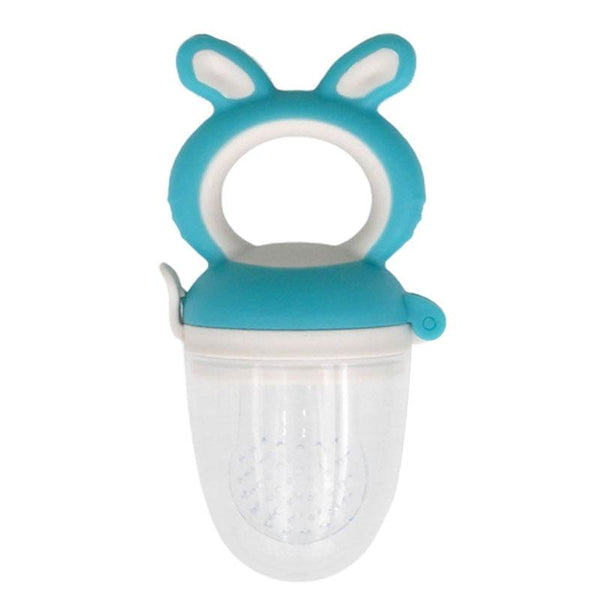 Baby Pacifier Fruit And Vegetable Auxiliary Feeder Baby Bites Feeder Nipples, Color: Medium Blue
