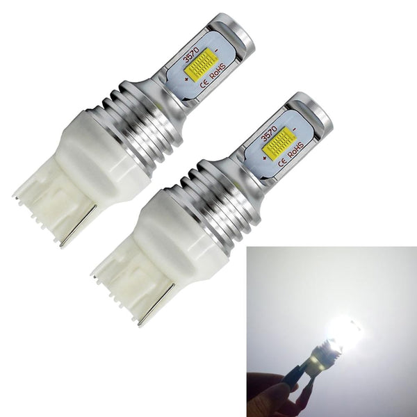 2 PCS T20/7440 72W 1000LM 6000-6500K Bright White Light Car Turn Backup LED Bulbs Reversing Lights, DC 12-24V (White Light)