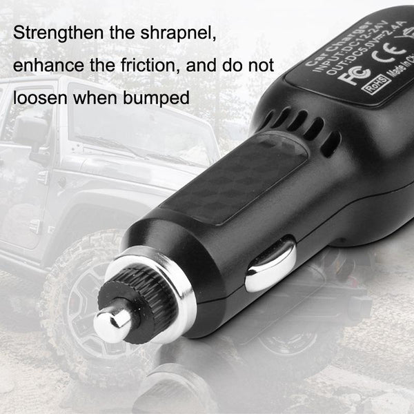 120W Multifunctional USB 3 In 1 Car Cigarette Lighter Car Charger, Style: 3 Ports(Blue Black)