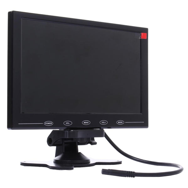 9.0 inch 800*480 Car Surveillance Cameras Monitor with Adjustable Angle Holder & Remote Control, Support VGA / HDMI / AV(Black)
