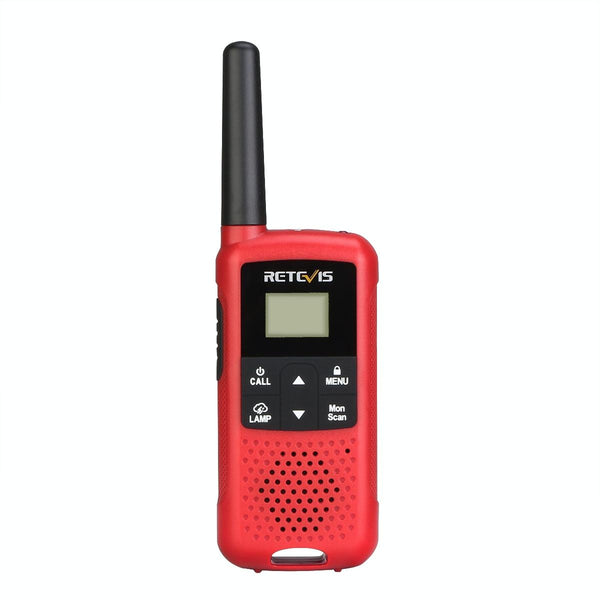 1 Pair RETEVIS RT49B 0.5W US Frequency 462.5500-467.7125MHz 22CHS FRS Two Way Radio Handheld Walkie Talkie, US Plug(Red)