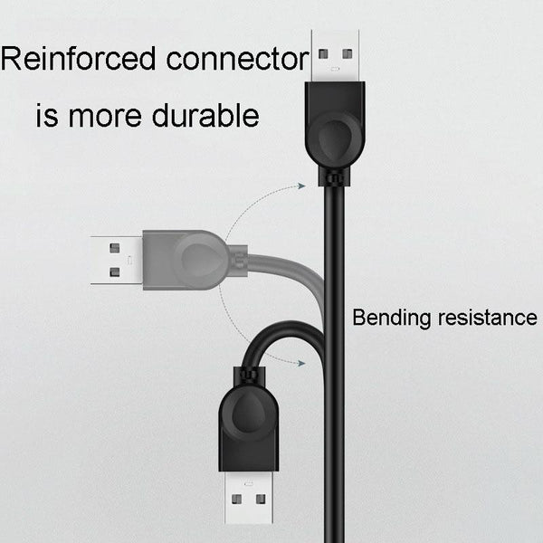 JINGHUA U021E Male To Female Adapter USB 2.0 Extension Cable Phone Computer Converter Cord, Length: 1.5m