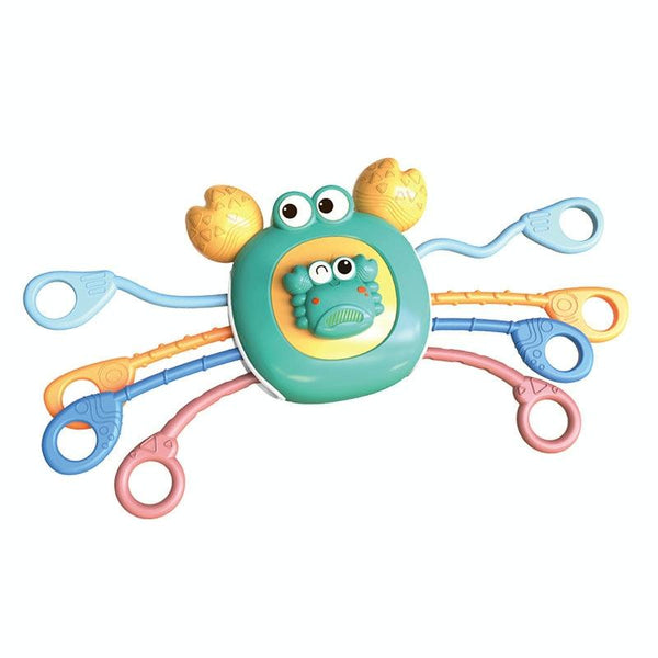 Baby Puzzle Fun Finger Pumping Toys Enlightenment Early Teaching Toys, Style: Cartoon Crab (Green)