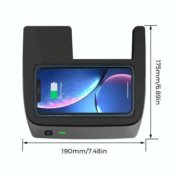 Car Qi Standard Wireless Charger 10W Quick Charging for 2016-2021 Honda Civic, Left Driving