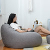 Lazy Sofa Bean Bag Chair Fabric Cover, Size: 70x80cm(Blue)