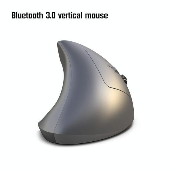 HXSJ T29 Bluetooth 3.0 Wireless Bluetooth 6-Keys 2400 DPI Adjustable Ergonomics Optical Vertical Mouse(Grey)