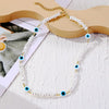 N2210-1 Triangular Pearl Eyes Ladies Temperament Necklace Collarbone Chain
