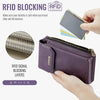 CaseMe Me40 Vertical Multifunctional Shoulder Crossbody Phone Bag(Purple)
