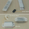 50 PCS Plastic Strong Magnetic Cupboard Door Suction Wardrobe Bookcase Home Accessories, Size: S